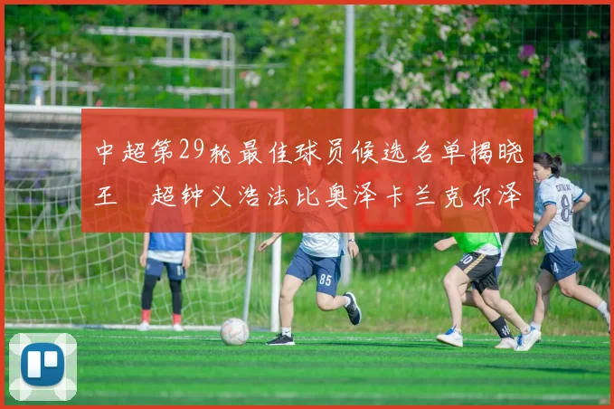 中超第29轮最佳球员候选名单揭晓王燊超钟义浩法比奥泽卡兰克尔泽齐聚争夺荣耀
